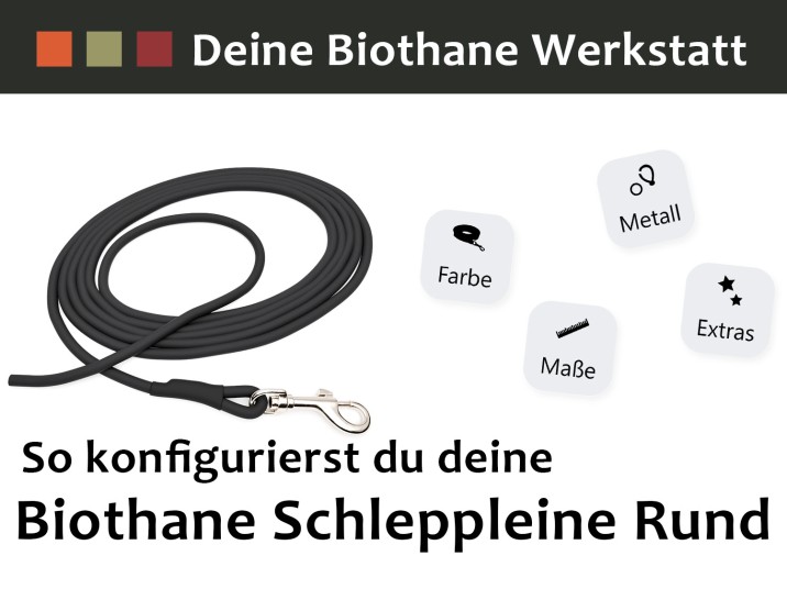 Anleitung: Biothane Schleppleine rund Konfigurieren