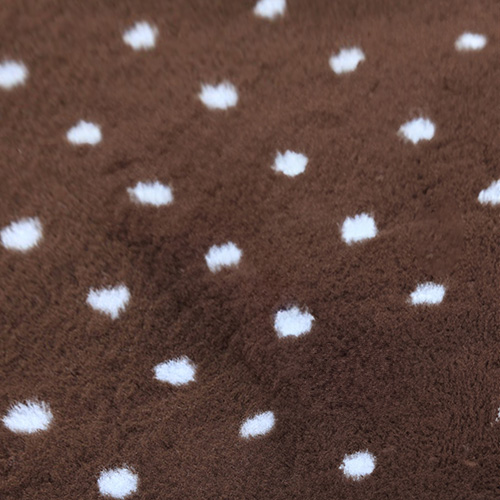 Vetbed Muster braun blue DOTS