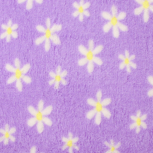 Vetbed Muster lila mit Gänseblümchen