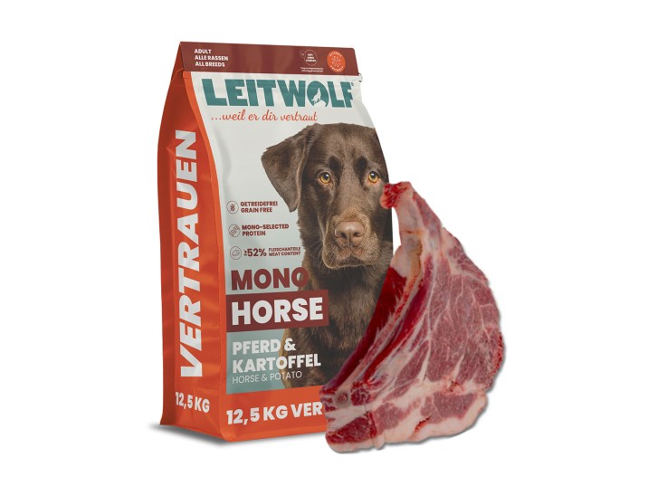 Pferdefleisch - ideal für sensible Hunde