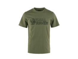 Fjällräven Lush Logo T-Shirt für Herren Laurel Green