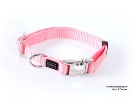 Hunter Hundehalsband Vario Basic ALU-Strong rosa