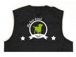Labrador Hundesport Weste schwarz Best Friend