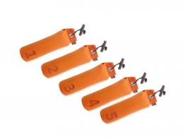 Firedog Standard Dummy Set nummeriert 1-5 orange