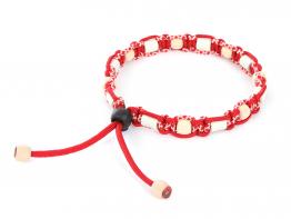 HundeNerd® GuteVibes EM-Halsband Zirbenholz rot
