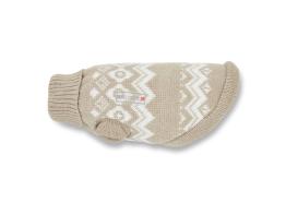 Wolters Norweger Hundepullover taupe/weiß