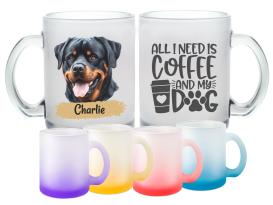 Hunde Tasse - individuelle Glastasse