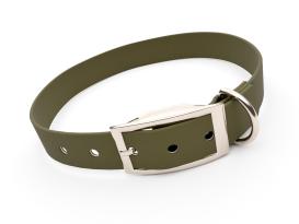 Captain’s Biothane Hundehalsband Oliv 25 mm breit