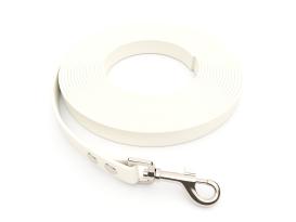 captns Biothane Schleppleine Weiß 13mm
