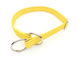 captns Biothane Zugstopp Halsband Mango 19 mm breit