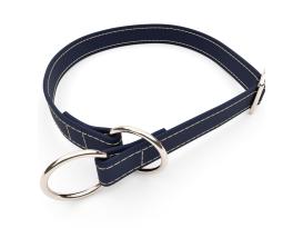 captns Biothane Zugstopp Halsband Marine 19 mm breit