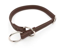 captns Biothane Zugstopp Halsband Pecan 19mm breit