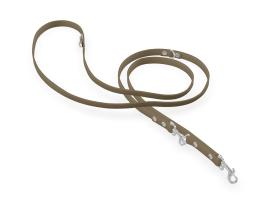 captns Biothane verstellbare Hundeleine Mocca 13mm 