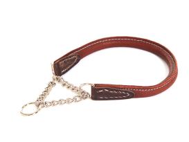 Yakleder Hundehalsband braun