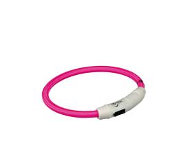 Leuchthalsband USB Flash pink