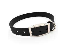 captns Biothane Hundehalsband schwarz 16mm breit