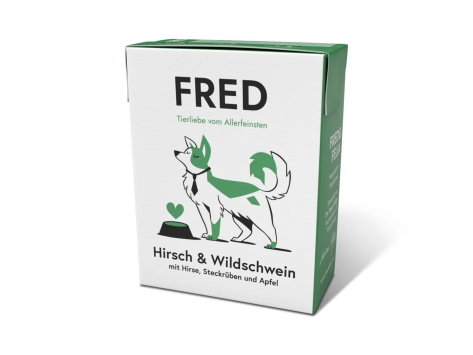 FRED Hundefutter Hirsch & Wildschwein 390 g