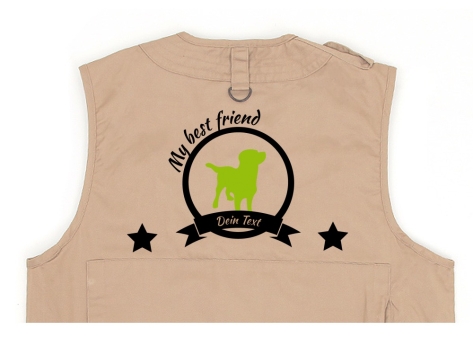 Labrador Hundesport Weste khaki Best Friend
