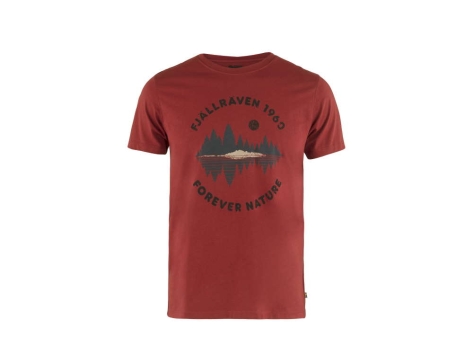 Fjällräven Forest Mirror Herren T-Shirt Deep Red