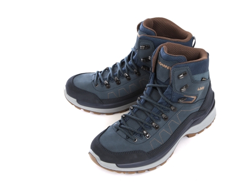 Lowa Toro Pro GTX MID Herrenschuhe stahlblau/sand