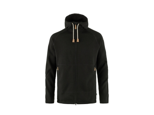 Fjällräven Övik Fleece Hoodie Herrenjacke schwarz