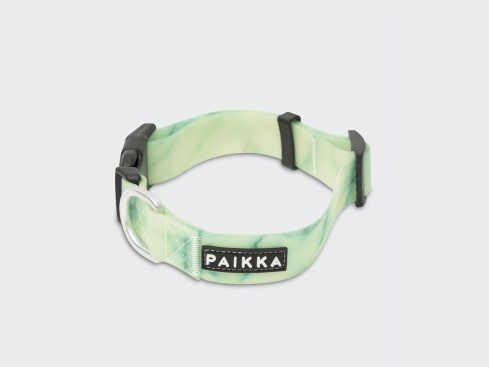 Paikka fluoreszierendes Halsband für Hunde Marmorgrün