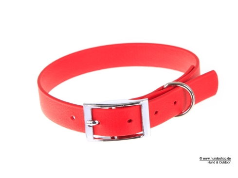 Captain’s Biothane Hundehalsband rot 25mm breit