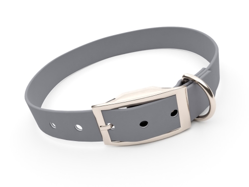 Captain’s Biothane Hundehalsband grau 13 mm breit