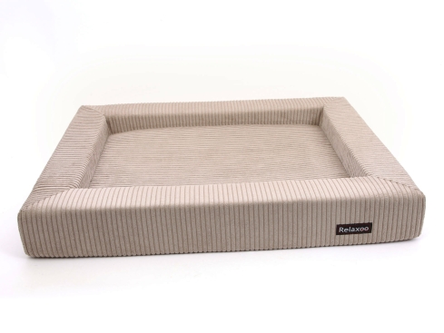 Relaxoo Viscobett Cord Hundebett Beige