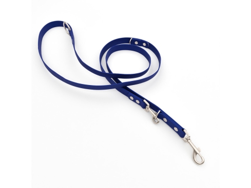 Captain’s Biothane verstellbare Hundeleine Fundstück Blau 9mm/300cm Edelstahl Nieten