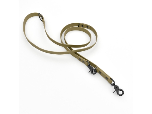 Captain’s Biothane verstellbare Hundeleine Fundstück Schlamm 13mm/200cm Schwarz Scherenkarabiner Scherenkarabiner Schrauben
