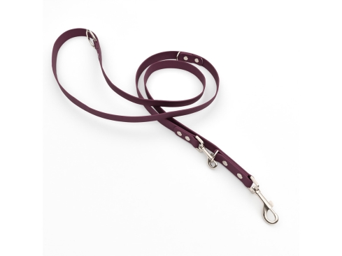 Captain’s Biothane verstellbare Hundeleine Fundstück Berry 16mm/250cm Chrom-Nickel Schrauben