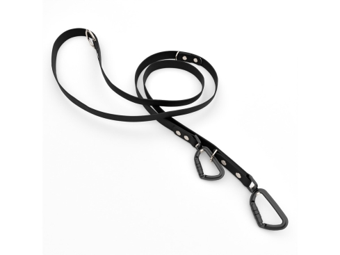 Captain’s Biothane verstellbare Hundeleine Fundstück Schwarz 19mm/200cm Chrom-Nickel Sicherheitskarabiner Schwarz Sicherheitskarabiner Schwarz Schrauben
