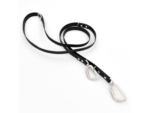 Captain’s Biothane verstellbare Hundeleine Fundstück Schwarz 19mm/200cm Chrom-Nickel Sicherheitskarabiner Aluminium Sicherheitskarabiner Aluminium Schrauben