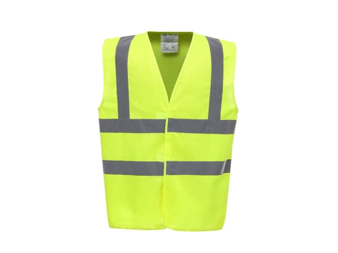 Warnweste mit Klettverschluss neongelb -4XL-