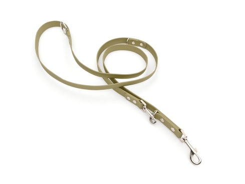 Captain’s Biothane verstellbare Hundeleine Fundstück Dune 16mm/250cm Chrom-Nickel Schrauben