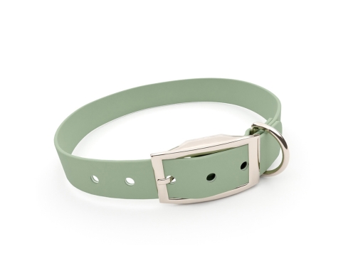 captns Biothane Hundehalsband Fundstück Sage 19mm/33-41cm Chrom-Nickel Nieten