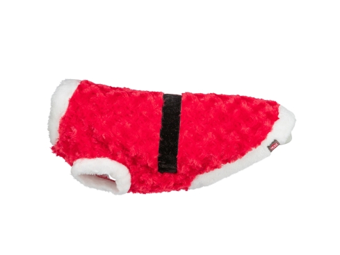 Hundemantel Santa aus Plüsch