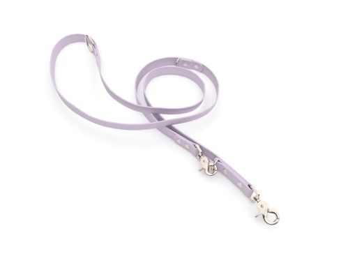captns Biothane verstellbare Hundeleine Fundstück Lavendel 9mm/200cm Edelstahl Scherenkarabiner Schrauben