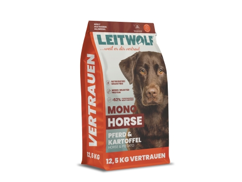 Leitwolf Mono Horse Adult Hundefutter Pferd & Kartoffel