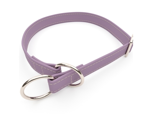 captns Biothane Zugstopp Halsband Grape 19 mm breit