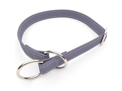 captns Biothane Zugstopp Halsband Stone 19 mm breit