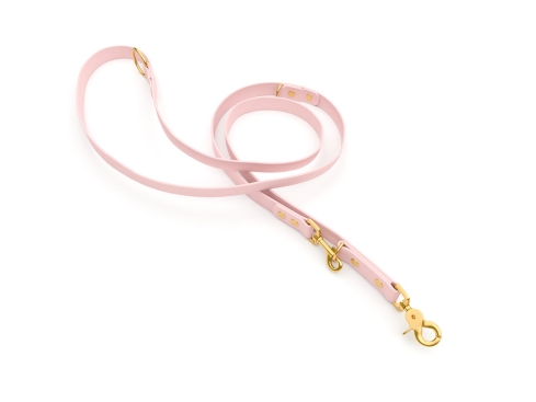 captns Biothane verstellbare Hundeleine Fundstück Soft Blush 16mm/300cm Messing Schrauben