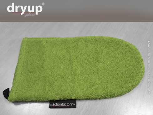 Dryup Glove Frotteehandschuh für Hunde kiwi