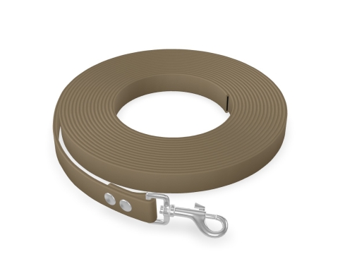 captns Biothane Schleppleine Mocca 16mm