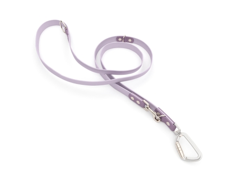 captns Biothane verstellbare Hundeleine Fundstück Lavendel/Grape 13mm/250cm Edelstahl Sicherheitskarabiner Aluminium Schrauben