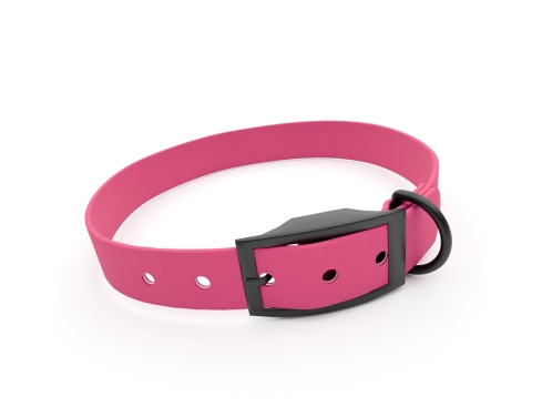 captns Biothane Hundehalsband Fundstück Passion 13mm/33-41cm Schwarz Nieten
