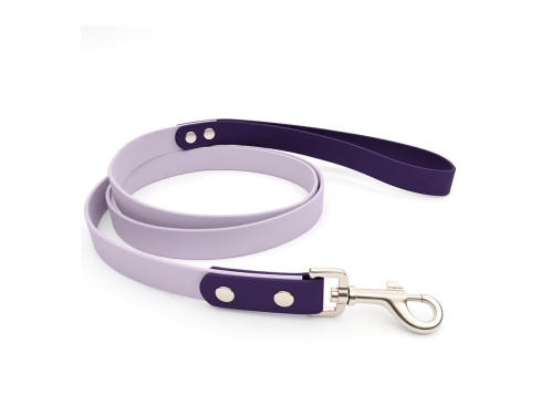 captns Biothane Führleine Fundstück Lavendel/Purple 19mm/120cm Edelstahl Schrauben