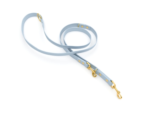 captns Biothane verstellbare Hundeleine Fundstück Ice 13mm/250cm Messing Bolzenkarabiner klein Schrauben