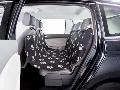 Auto-Schondecke für die Rückbank mit Pfötchen